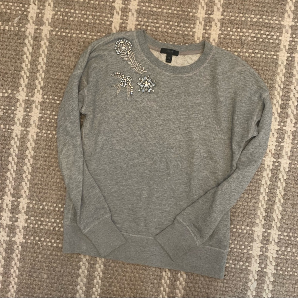 J.Crew Embellished Sweatshirt